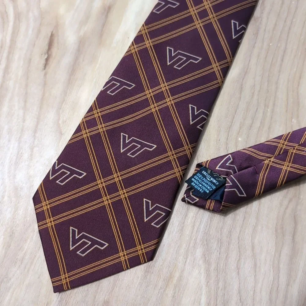 Virginia Tech Hokies Men's Tie Looks‎ NEW VT Necktie